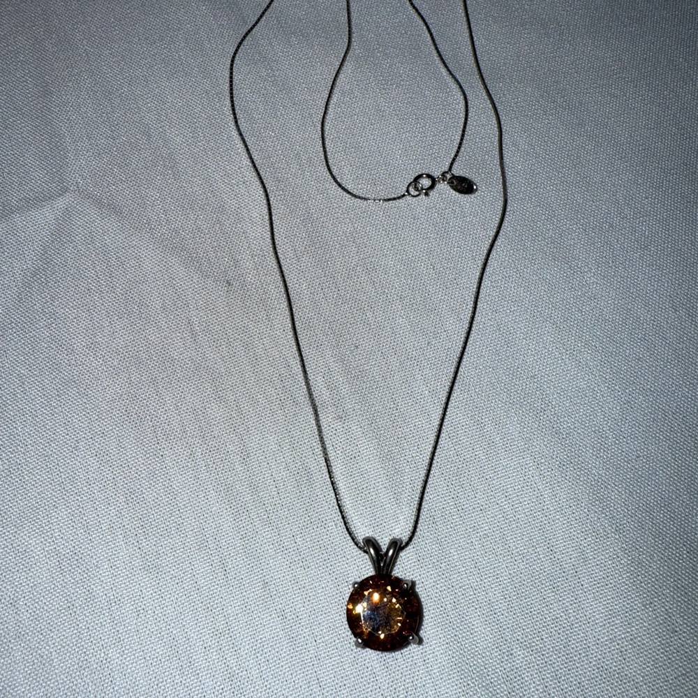 18” Milo Italian Necklace Marked 925 w/unmarked Pendant  Total  Wt 5.46grams